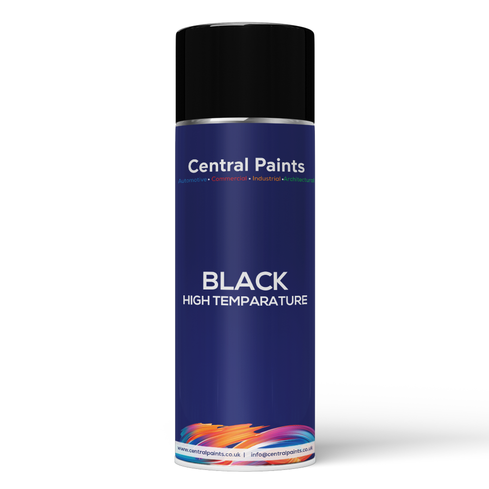 Central Paints Black High Temperature Aerosol