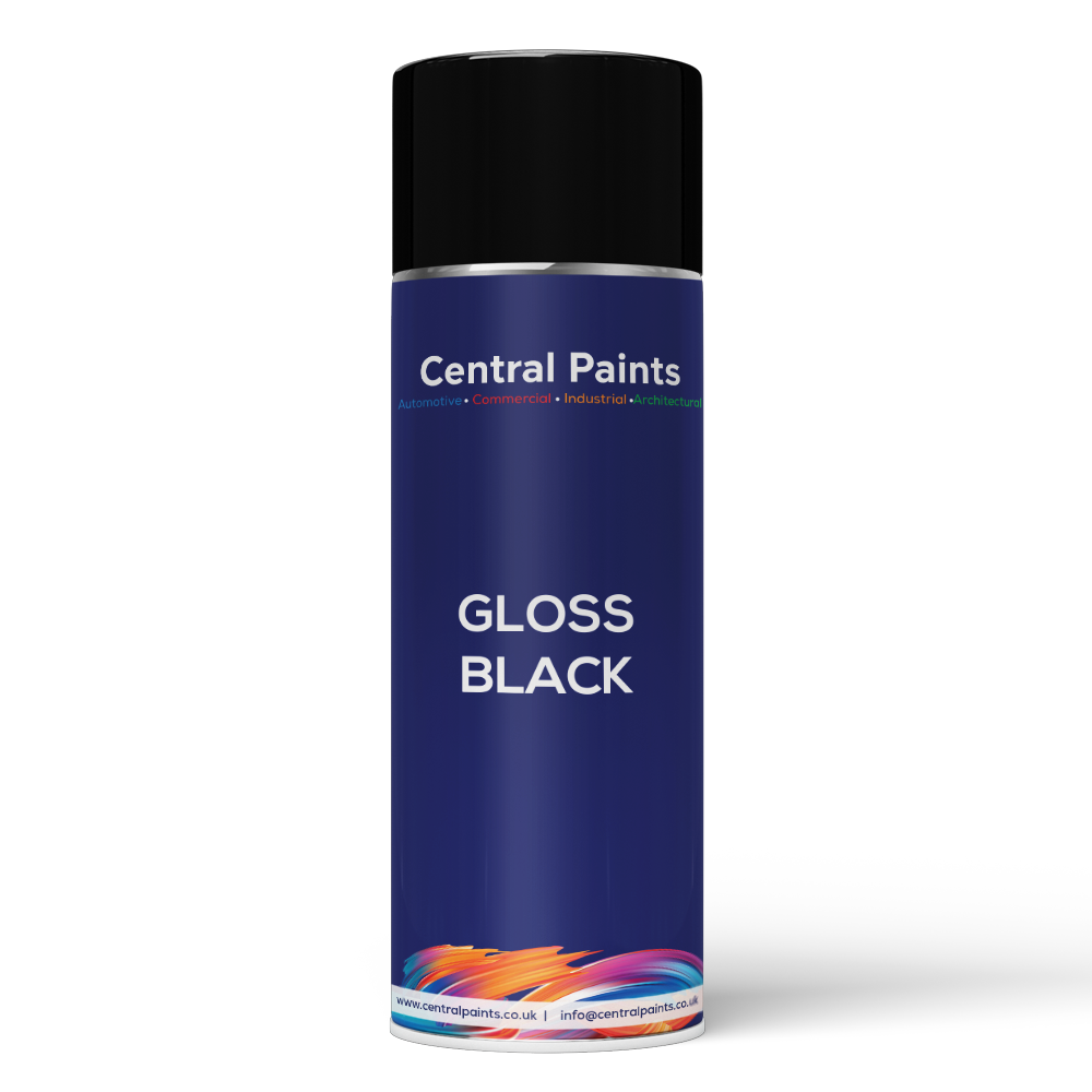 Central Paints Gloss Black Aerosol 500ml