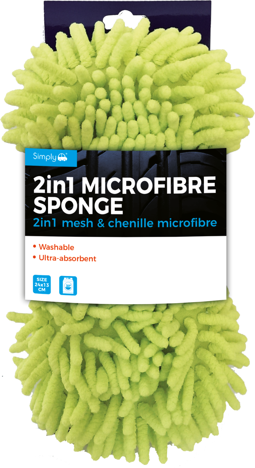 Microfibre 2 In 1 Sponge Ultra Absorbent Simply Auto