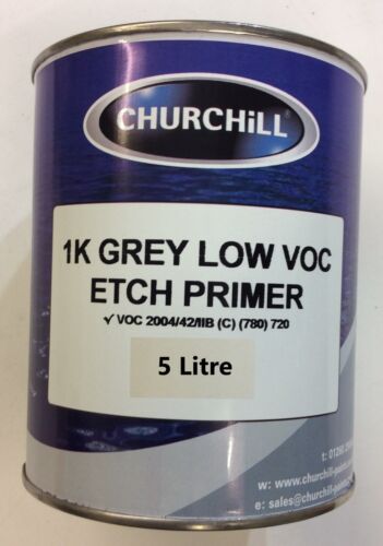 Churchill 1K Low VOC Grey Etch Primer 0509 5 Litre
