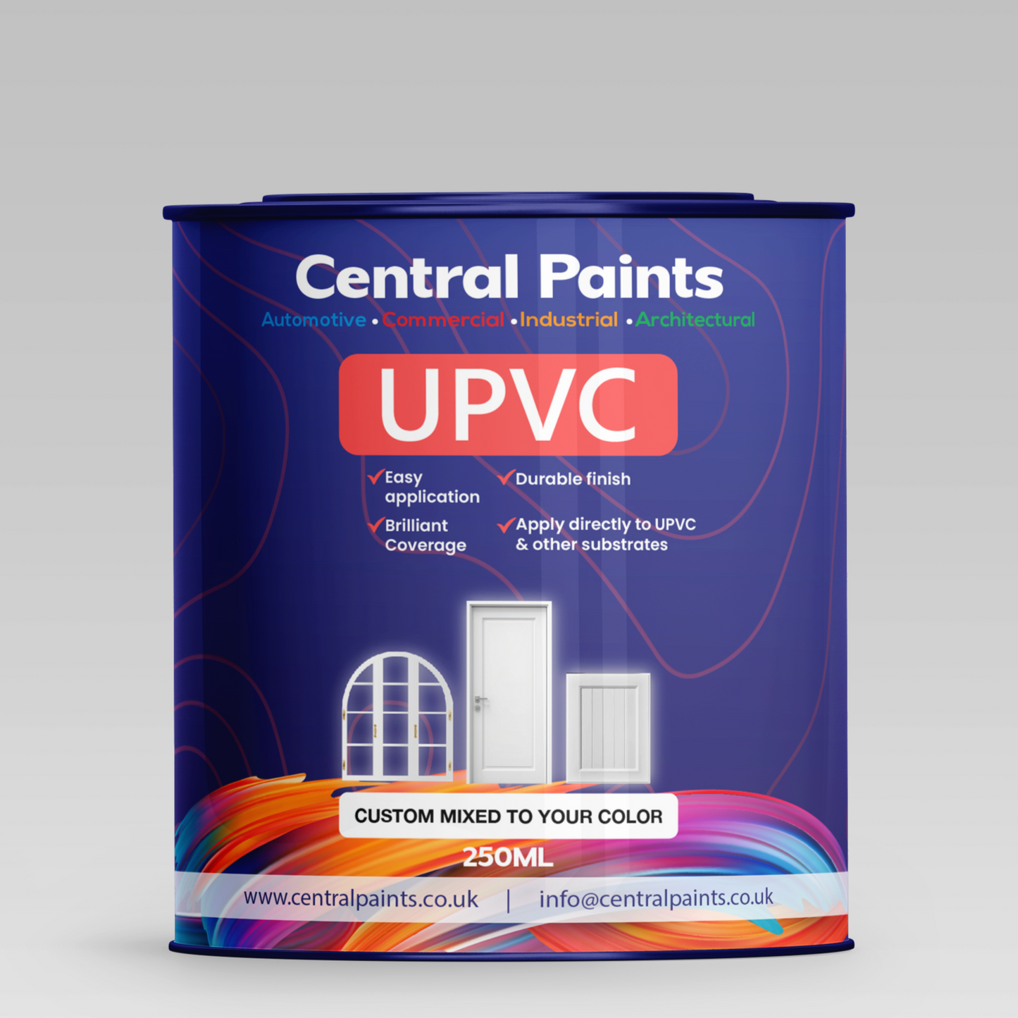 RAL 9007 Grey Aluminium uPVC PVC Spray Paint For Windows Doors Frames