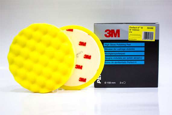 3M Perfect It III Yellow Polishing Pads 50488 Box Of 2