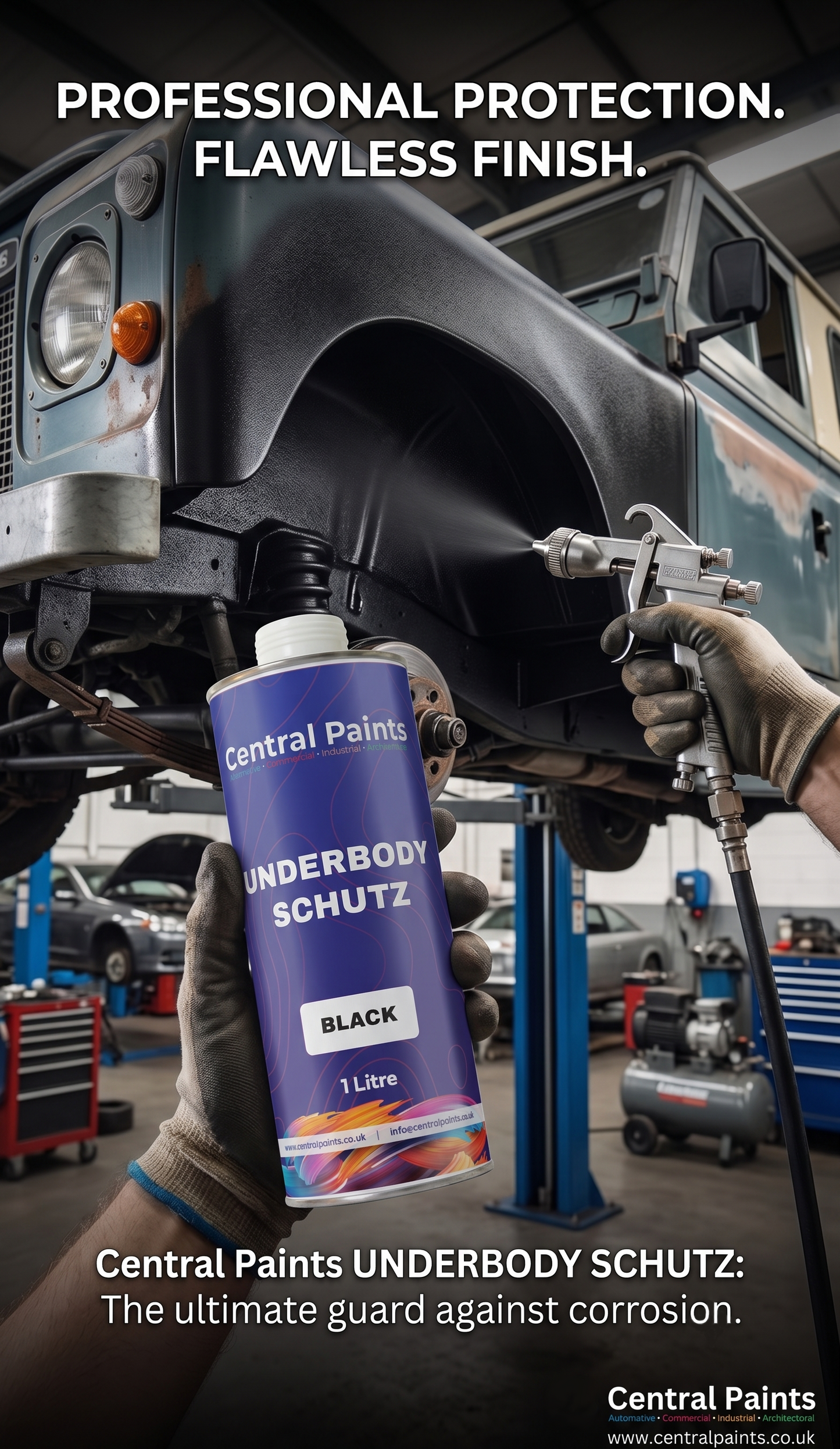 Underbody Schutz Undercoating Black 1 Litre