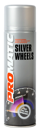 Promatic Silver Wheels Paint Aerosol 500ml Case of 6